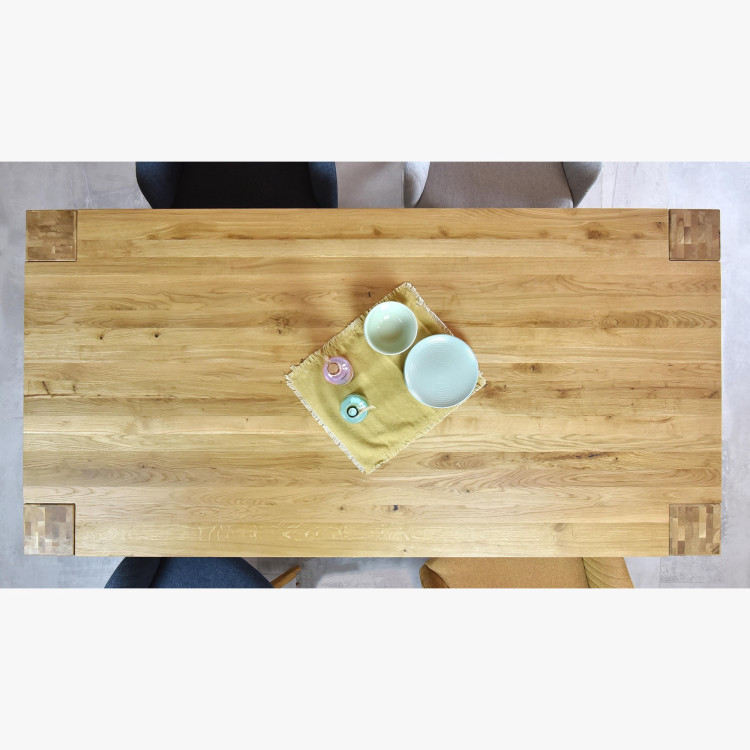 Dubfa étkezőasztal tömör DUB, George 220 x 100 cm  - 14