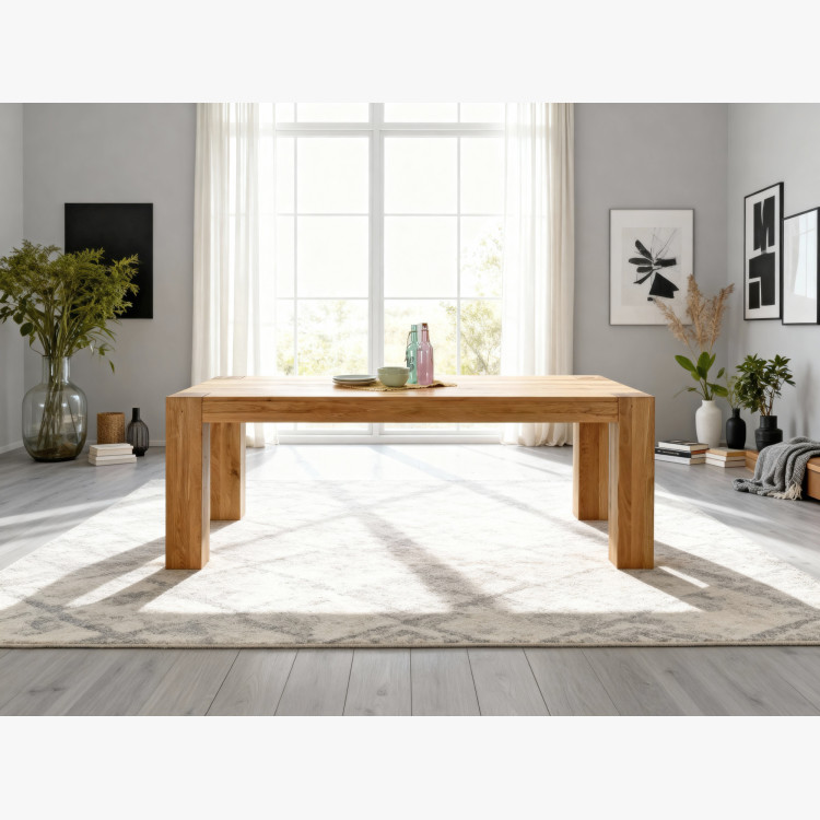 Dubfa étkezőasztal tömör DUB, George 220 x 100 cm  - 17