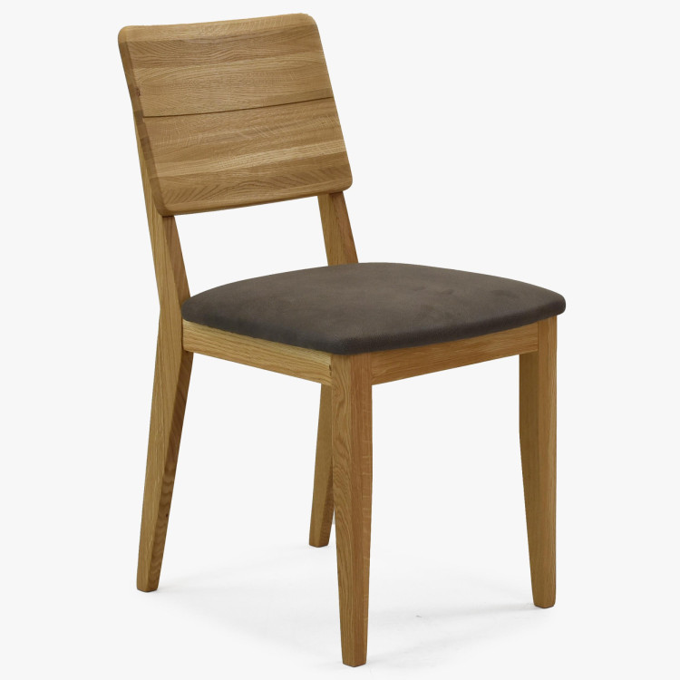 Tölgyfa asztal 180 x 90 cm és 4 db fa szék  - 13