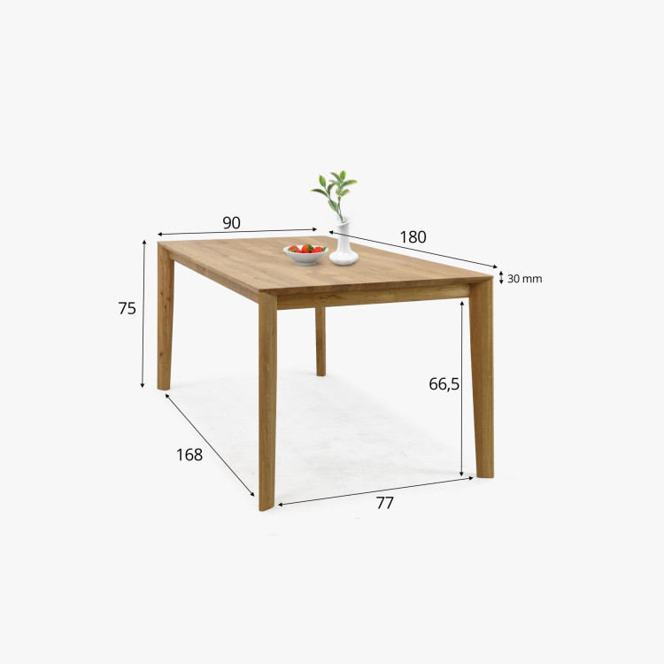 Designos tölgyfa asztal 180 x 90 cm  - 10