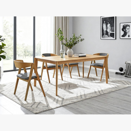 Designos tölgyfa asztal 180 x 90 cm  - 15