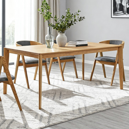 Tölgyfa asztal és 4 db szék összeállítása  - 4