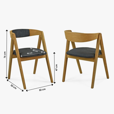 Tölgyfa asztal és 4 db szék összeállítása  - 19