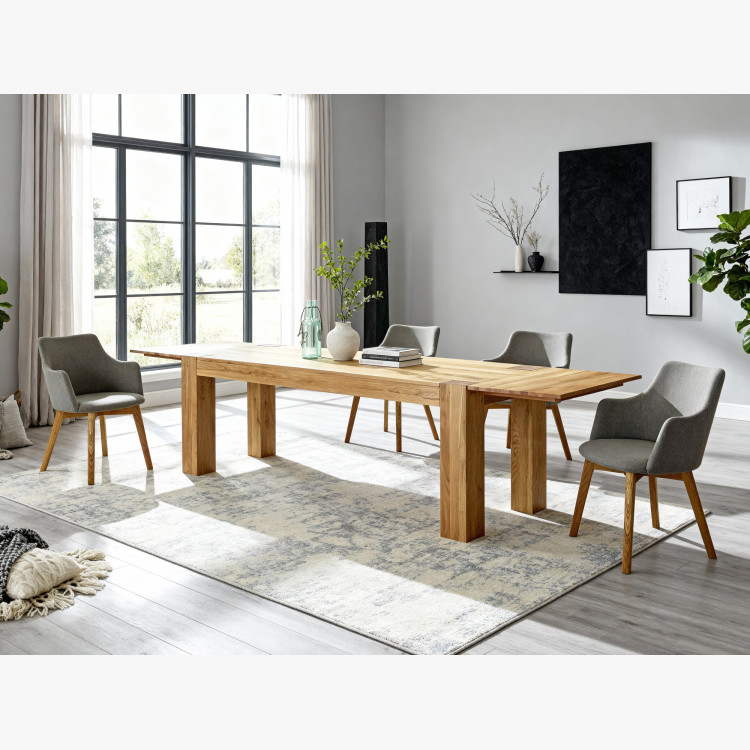 Modern étkező garnitúra tömör fából  - 4