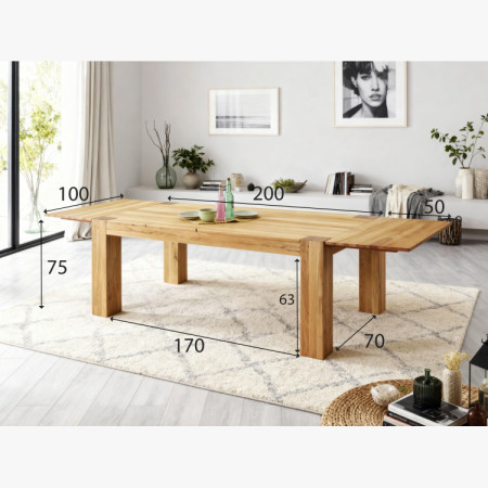 Modern étkező garnitúra tömör fából  - 7