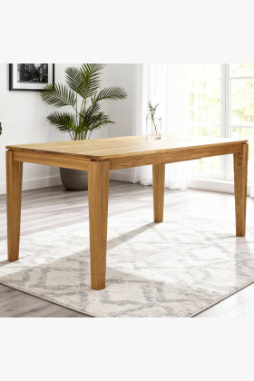 Jídelní stůl z masivu rozkládací dub, Houston 160-210 x 90 cm  - 1 2