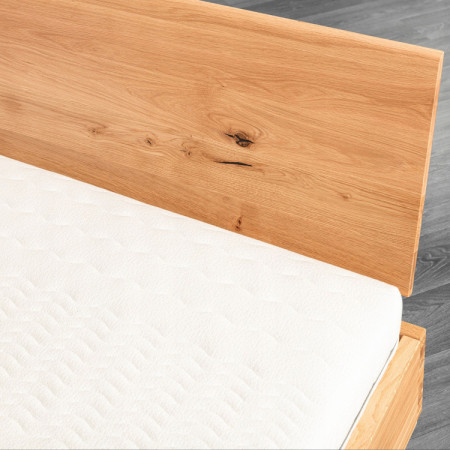 Tölgyfa ágy tárolórésszel 160 x 200 cm  - 8