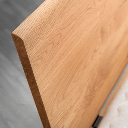 Tölgyfa ágy tárolórésszel 160 x 200 cm  - 12