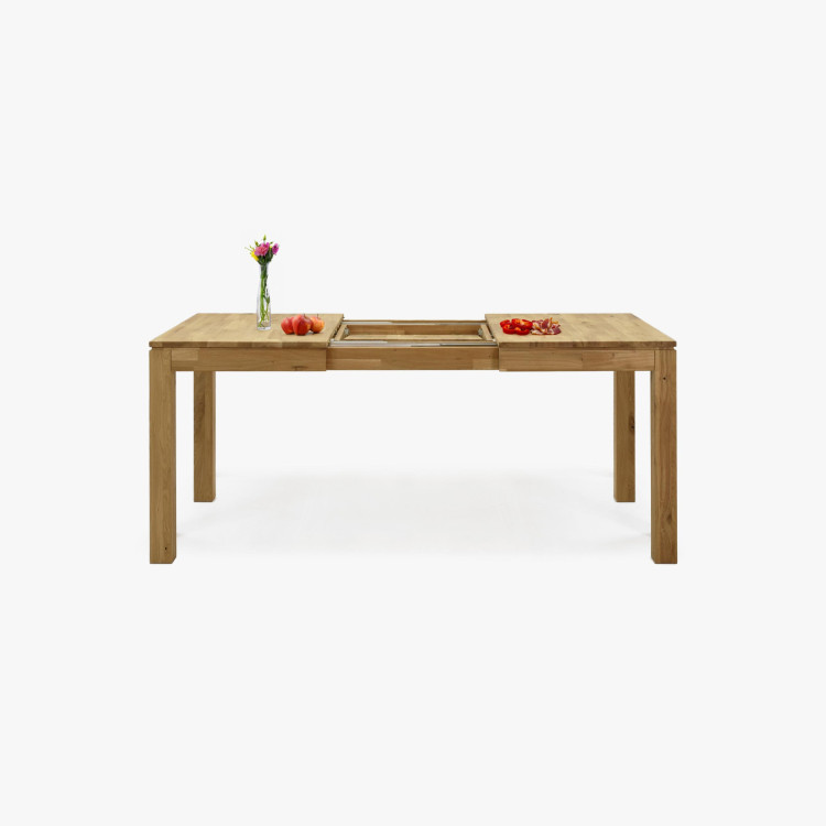 Masszív kihúzható asztal 120 x 80 cm, + 50 cm  - 17