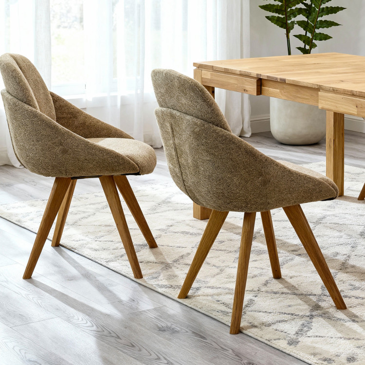 Masszív kihúzható asztal 120 x 80 cm, + 50 cm  - 34