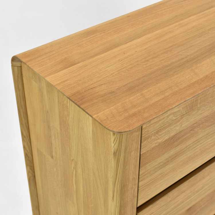 Prémium tölgy komód 3 fiókkal  - 9