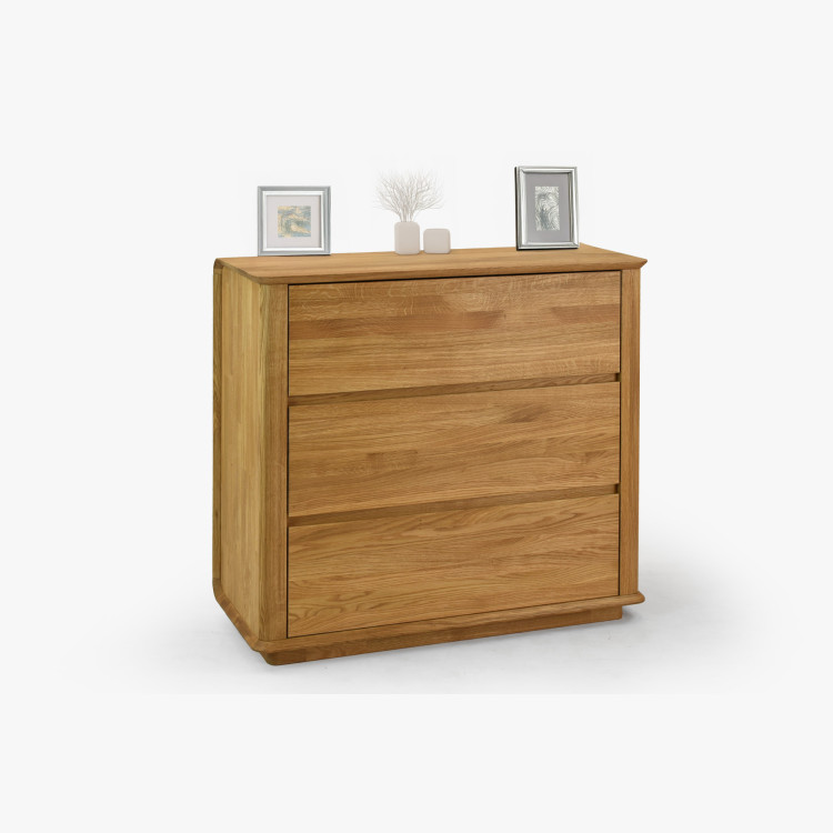 Prémium tölgy komód 3 fiókkal  - 13