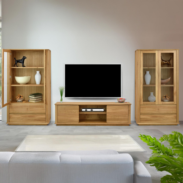 Prémium kétszárnyú tölgy vitrin, Monaco  - 15