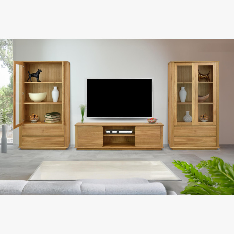 Prémium kétszárnyú tölgy vitrin, Monaco  - 19