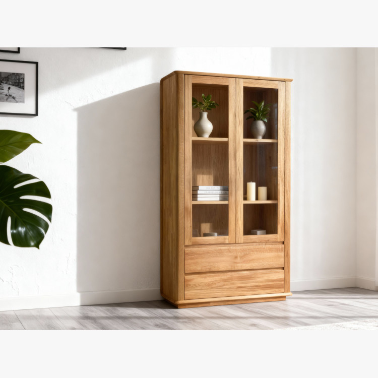 Prémium kétszárnyú tölgy vitrin, Monaco  - 22