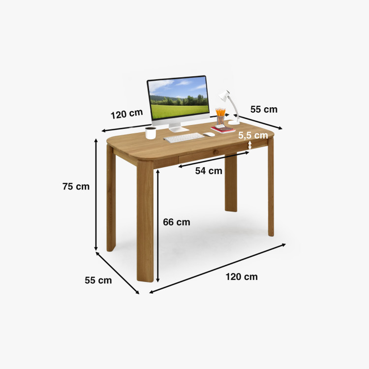 Tölgyfa íróasztal  - 16