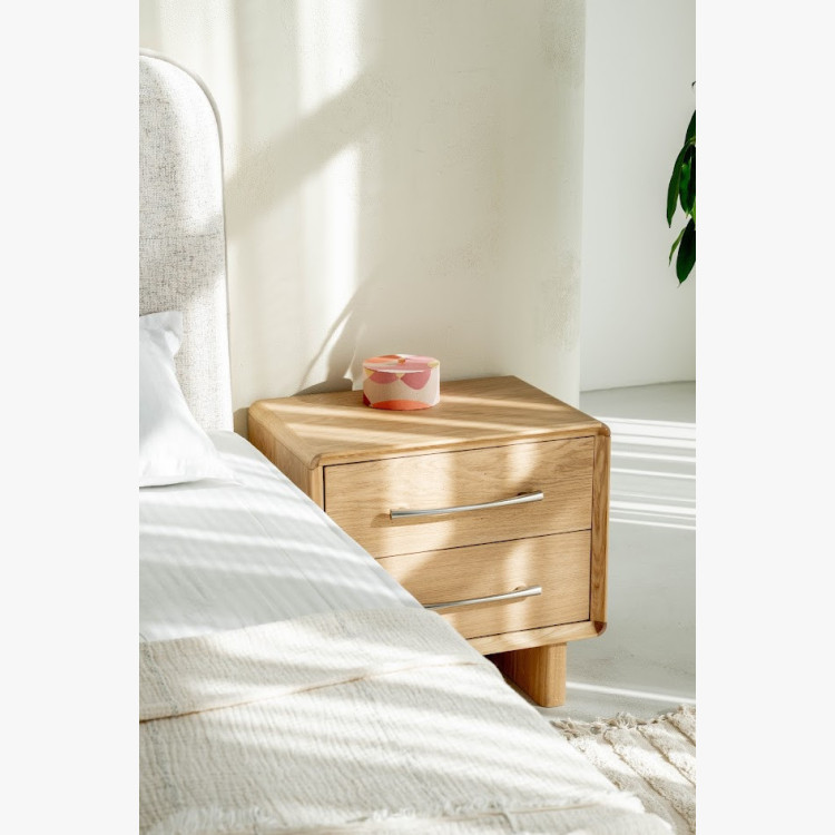 Manželská postel s úložným prostorem 180 × 200 cm, šedá látka  - 5