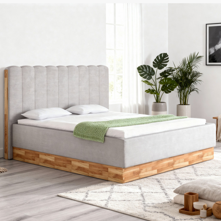 Lábtartós ágy 180 x 200 cm tárolóhellyel  - 2