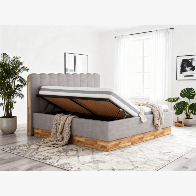 Lábtartós ágy 180 x 200 cm tárolóhellyel  - 10