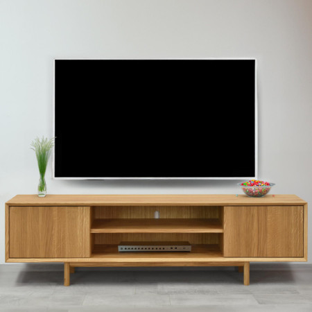 Dubová televizní komoda na nožičkách 180 cm, Oslo II  - 4