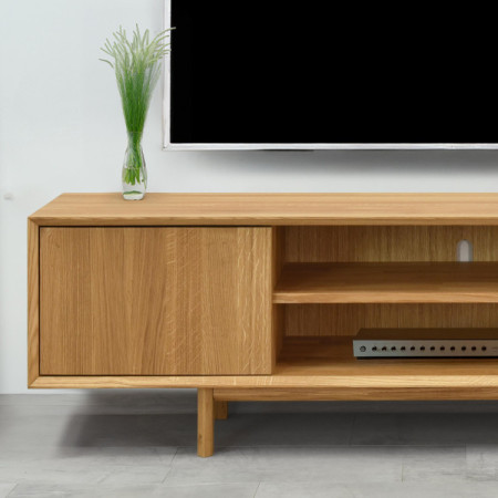 Dubová televizní komoda na nožičkách 180 cm, Oslo II  - 5