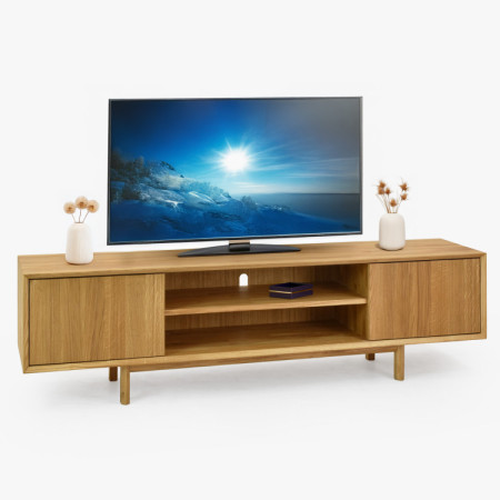 Dubová televizní komoda na nožičkách 180 cm, Oslo II  - 8