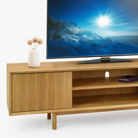 Dubová televizní komoda na nožičkách 180 cm, Oslo II  - 10