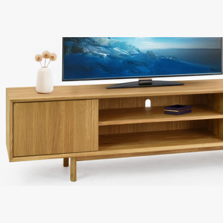 Dubová televizní komoda na nožičkách 180 cm, Oslo II  - 11