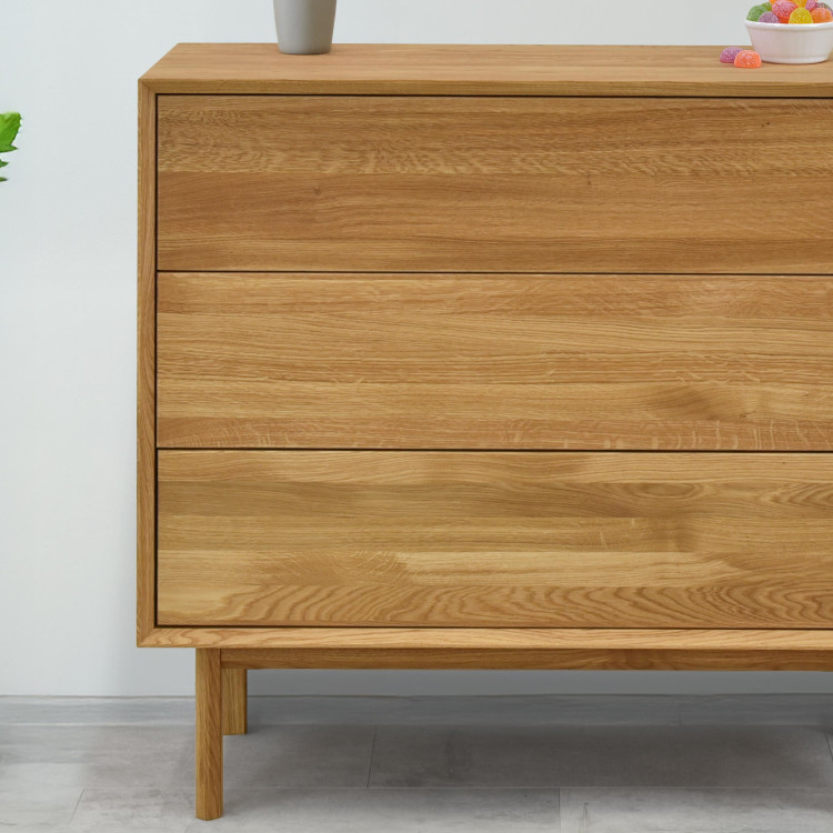 Dubová komoda se zásuvkami Oslo II na nožičkách  - 6