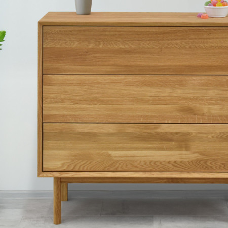 Dubová komoda se zásuvkami Oslo II na nožičkách  - 6