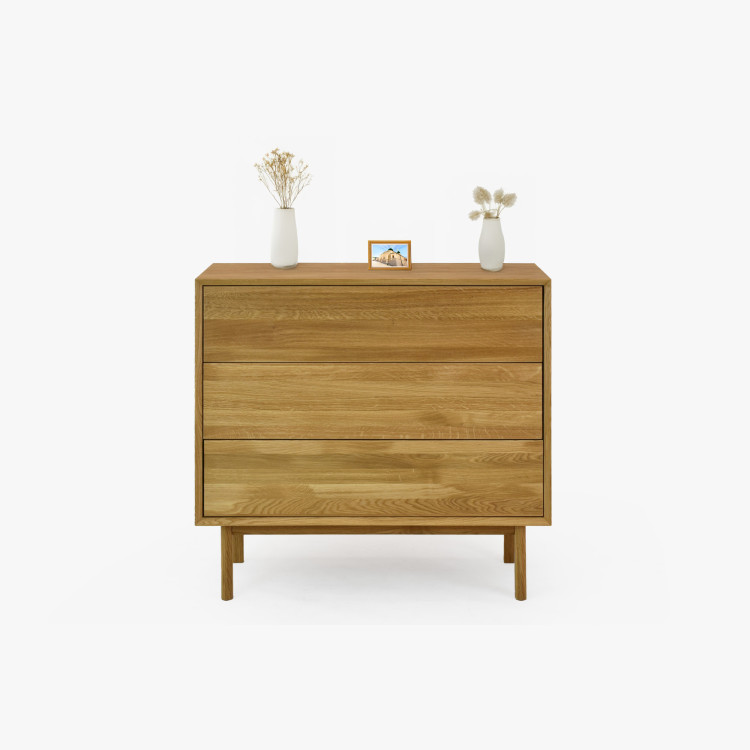 Dubová komoda se zásuvkami Oslo II na nožičkách  - 9