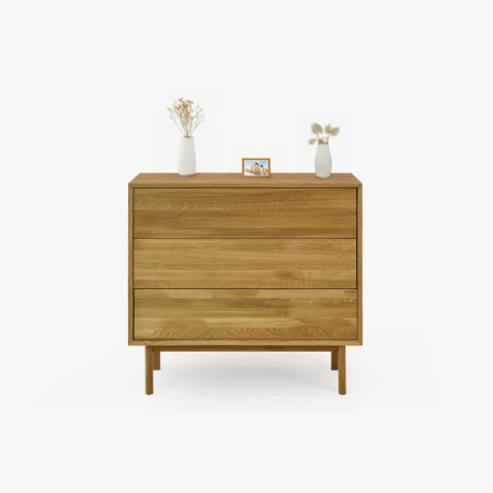 Dubová komoda se zásuvkami Oslo II na nožičkách  - 9