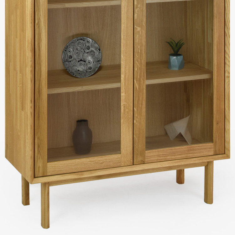 Masivní dvoudveřová vitrina na nožičkách, Oslo II  - 9