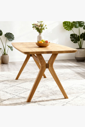 Dubové ovális asztal 180 x 90 cm  - 1