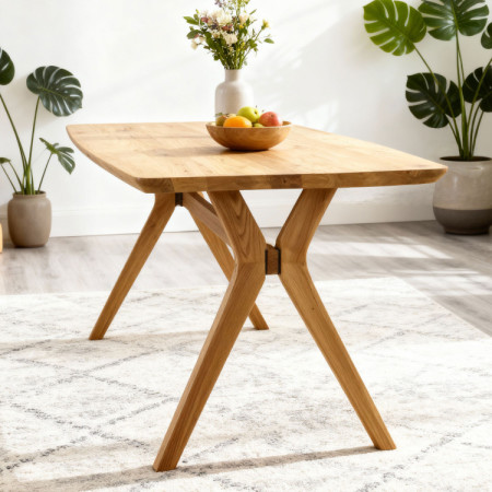 Dubové ovális asztal 180 x 90 cm  - 1