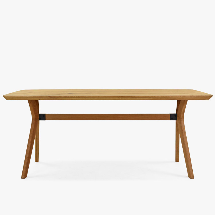 Dub tölgy ovális étkezőasztal 180 × 90 cm és Arco székek