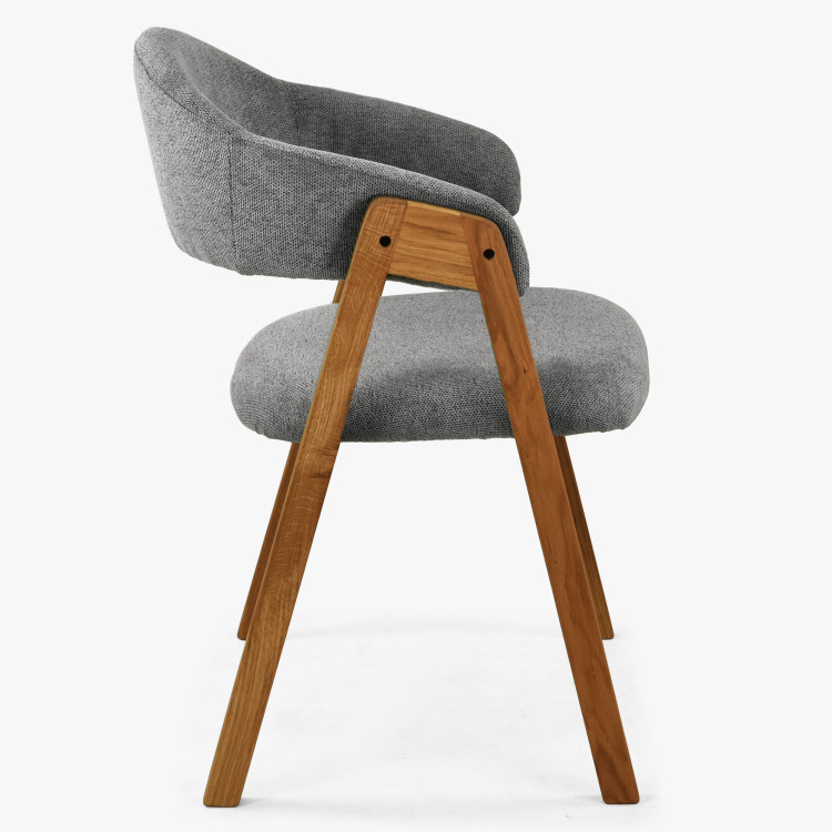 Dub tölgy ovális étkezőasztal 180 × 90 cm és Arco székek