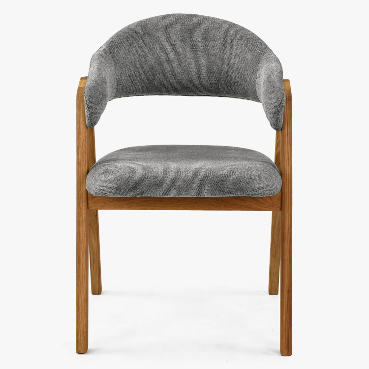 Dub tölgy ovális étkezőasztal 180 × 90 cm és Arco székek