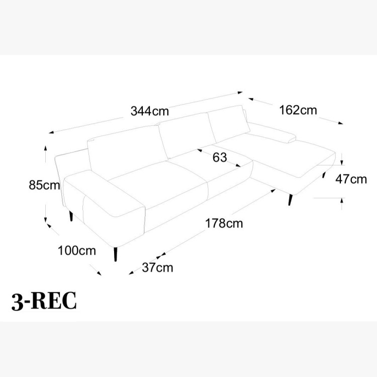 Luxus sarokkanapé Forma  - 8