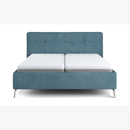 Čalouněná ágy tárolóhellyel kék, 160 x 200 cm  - 10