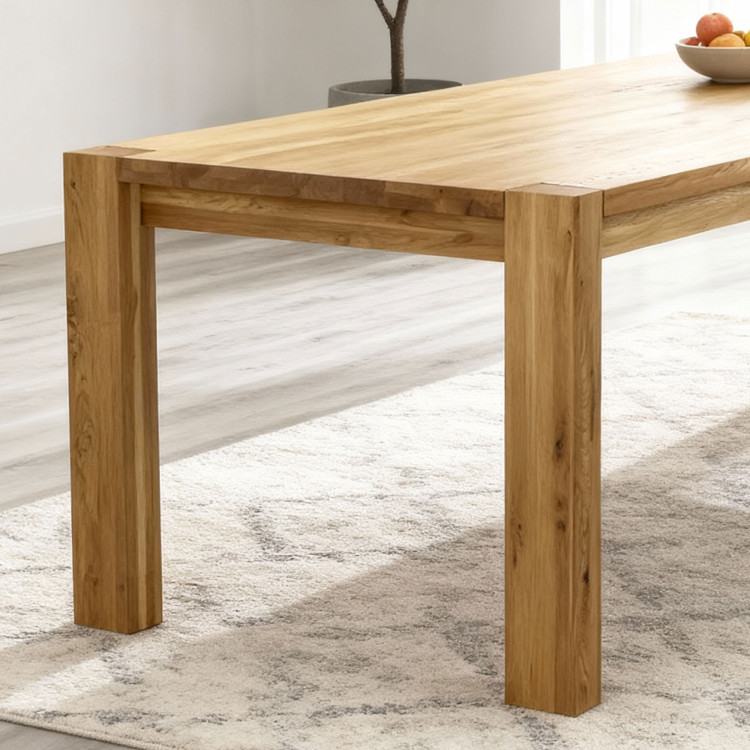 Jídelní asztal 10 személy részére tömör tölgyfából, Zlatko 240 x 100 cm  - 2