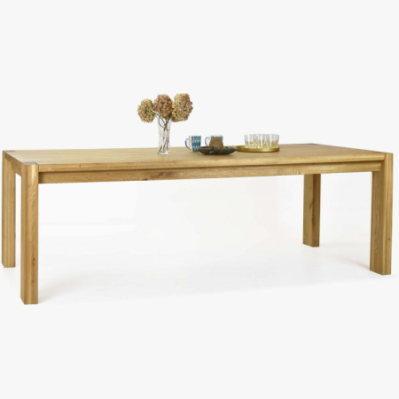 Jídelní asztal 10 személy részére tömör tölgyfából, Zlatko 240 x 100 cm  - 6
