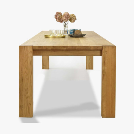 Jídelní asztal 10 személy részére tömör tölgyfából, Zlatko 240 x 100 cm  - 7