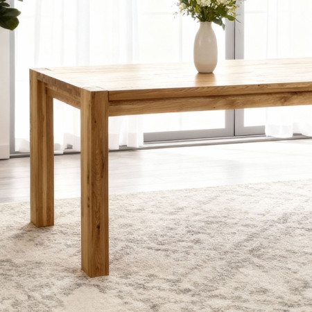 Jídelní asztal 10 személy részére tömör tölgyfából, Zlatko 240 x 100 cm  - 12