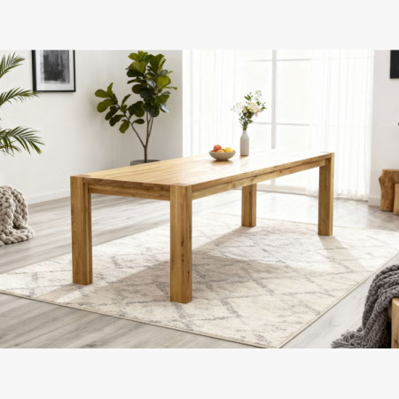 Jídelní asztal 10 személy részére tömör tölgyfából, Zlatko 240 x 100 cm  - 13