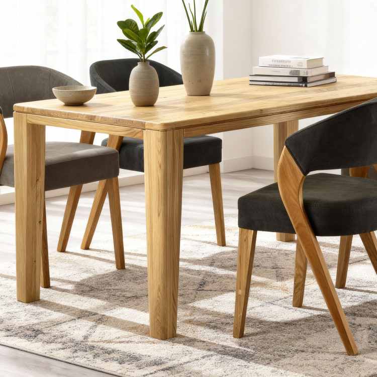 Luxus étkezőszékek Almondo tölgyből, York tölgy asztallal 4 - 8 személyre