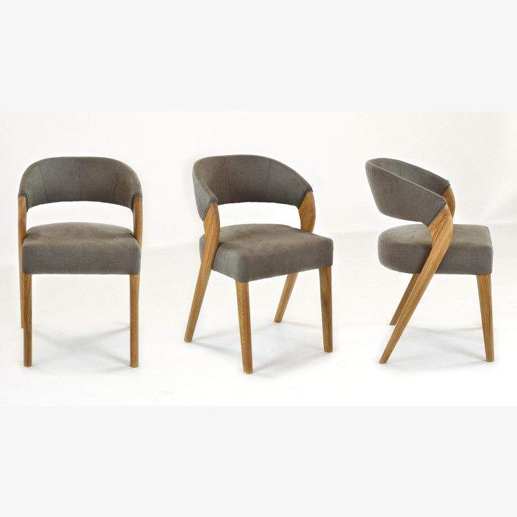 Luxus étkezőszékek Almondo tölgyből, York tölgy asztallal 4 - 8 személyre