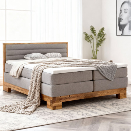 Boxspring postel masiv dub, Sofia 180 x 200 cm  - 1