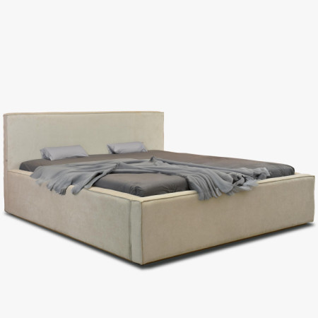 Manželská látková postel v béžové barvě, Vierka 180 x 200 cm  - 6