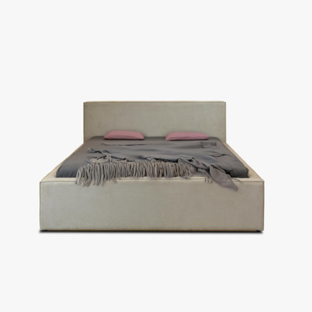 Manželská látková postel v béžové barvě, Vierka 180 x 200 cm  - 11